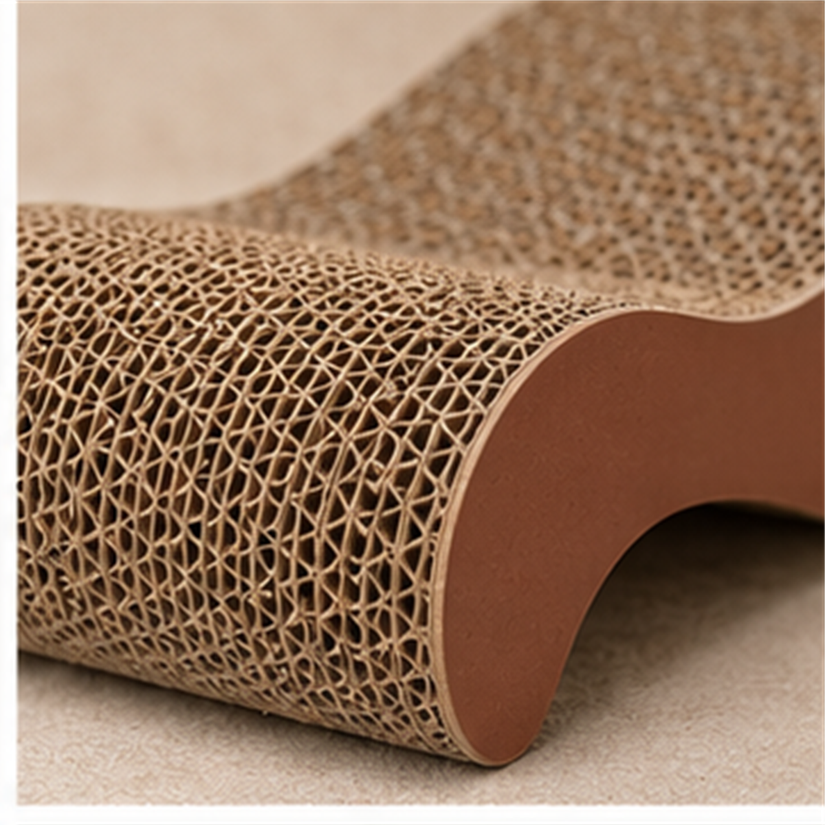 Curved Cat Scratch Lounge detail view