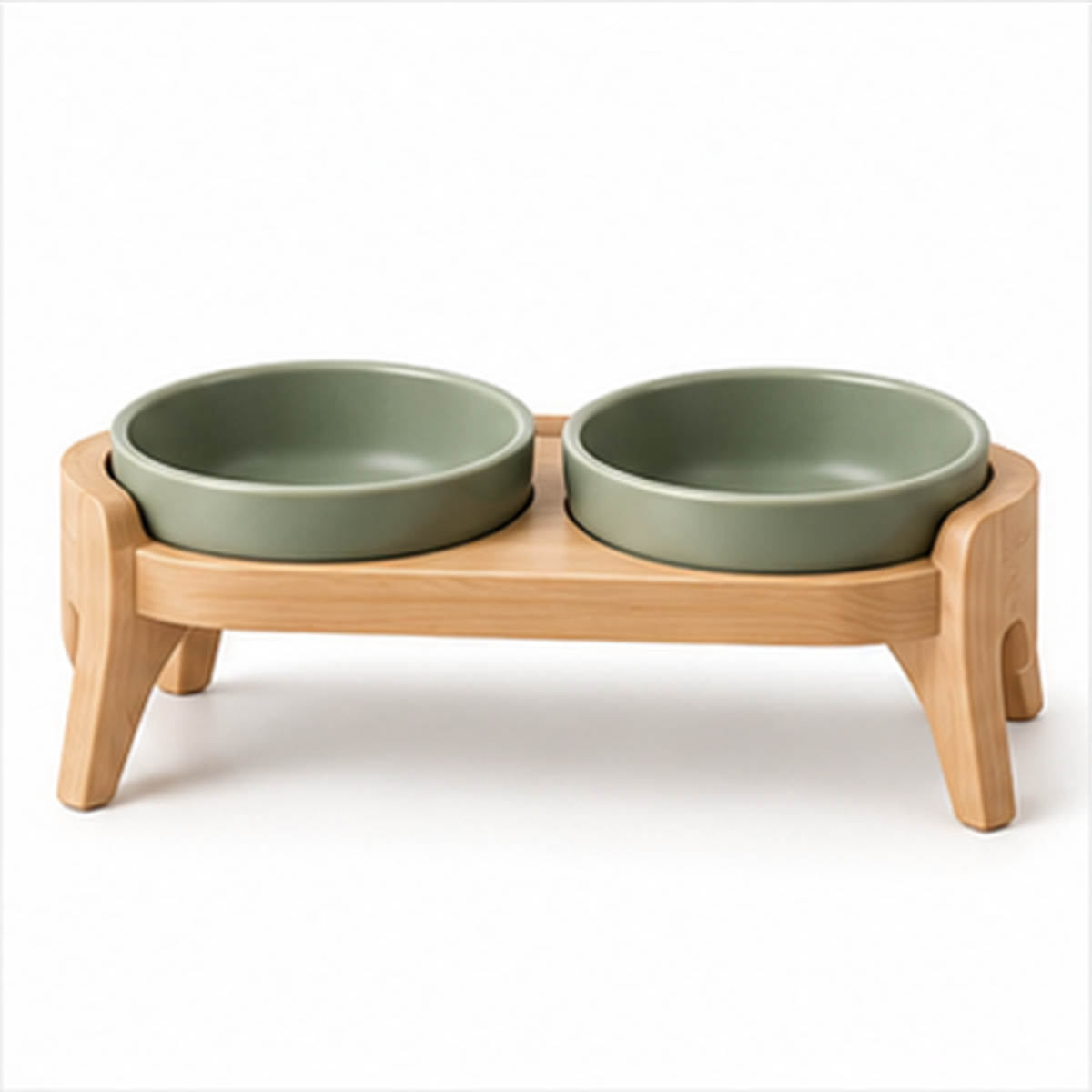 Elevated Cat Bowl Stand on a white background