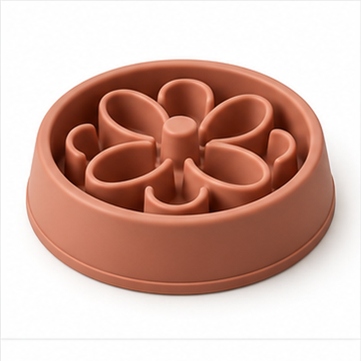Flower Slow Feeder Bowl on a white background