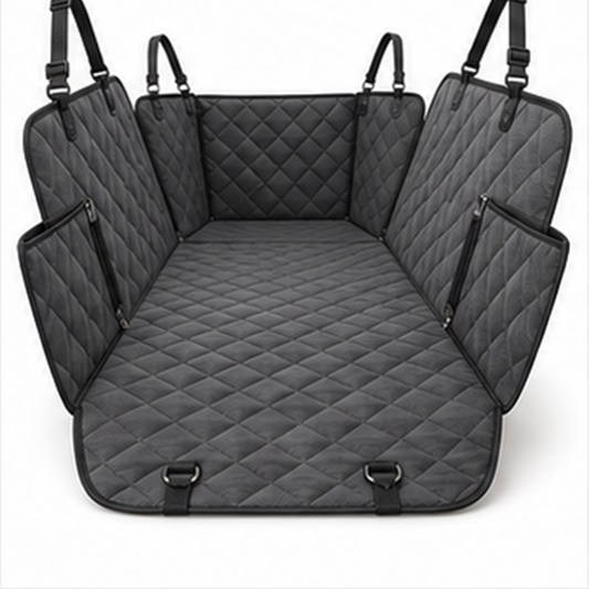 Quilted Back Seat Pet Cover on a white background