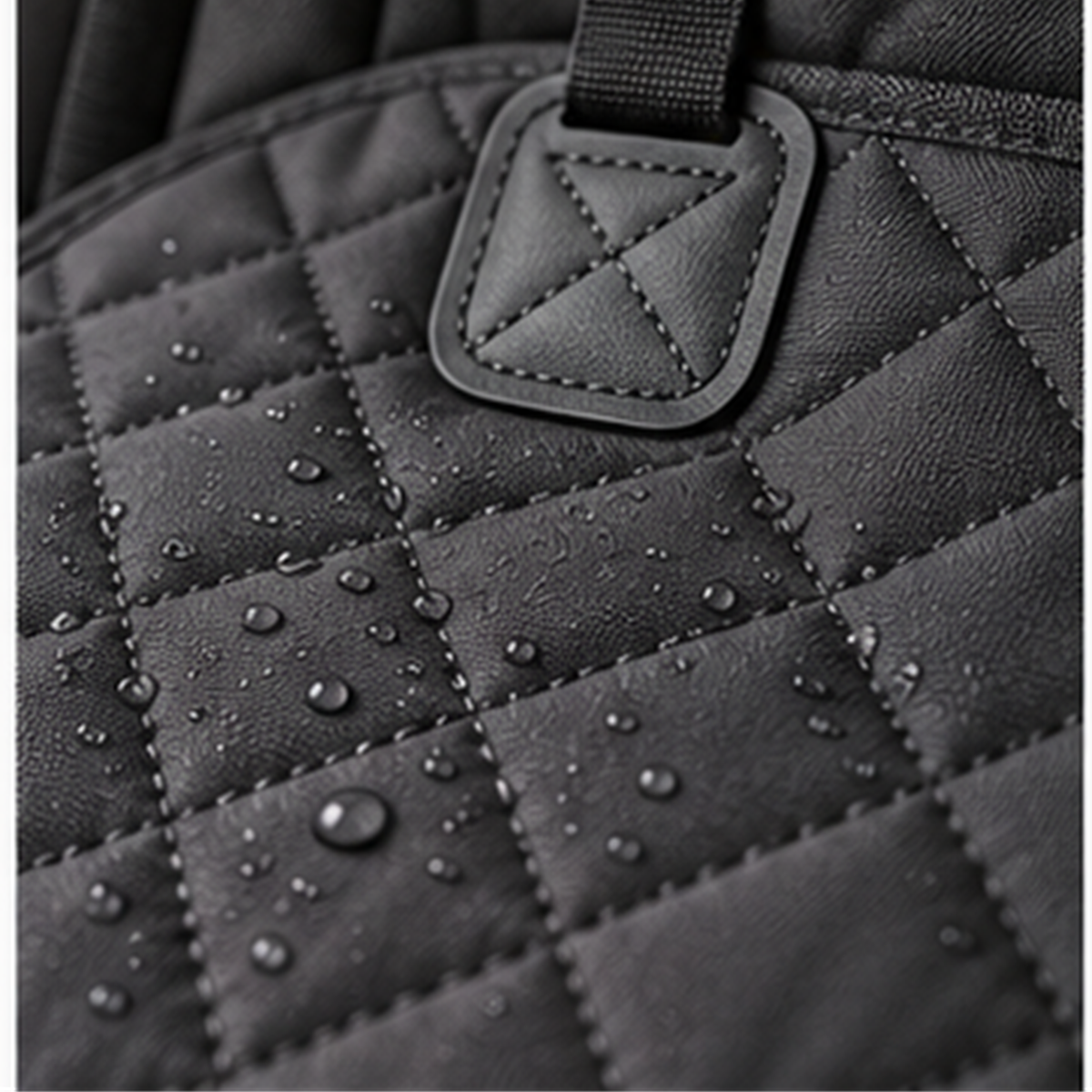 Quilted Back Seat Pet Cover detail view