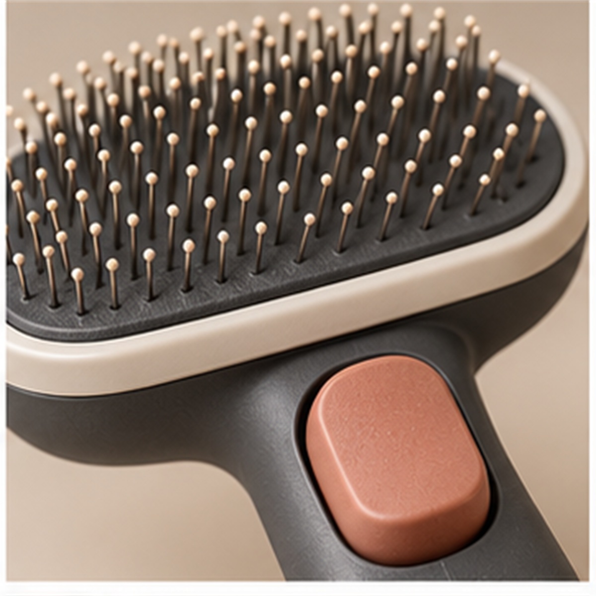 Self Cleaning Cat Grooming Brush detail view